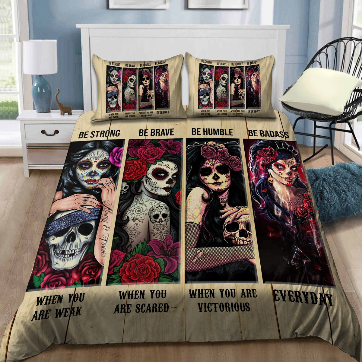 Skull Girls Art Bedding Set AM112023