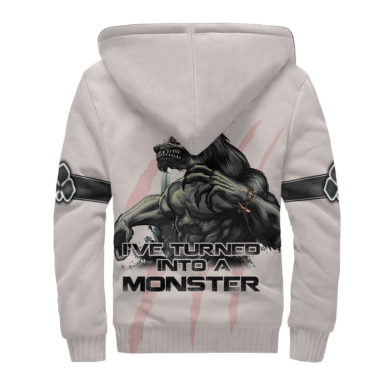 Wolf Ace Card 3D Over Printed Unisex Deluxe Hoodie Cloak ML