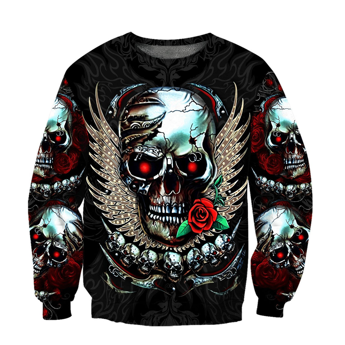 Premium Skull 3D All Over Printed Unisex Shirts