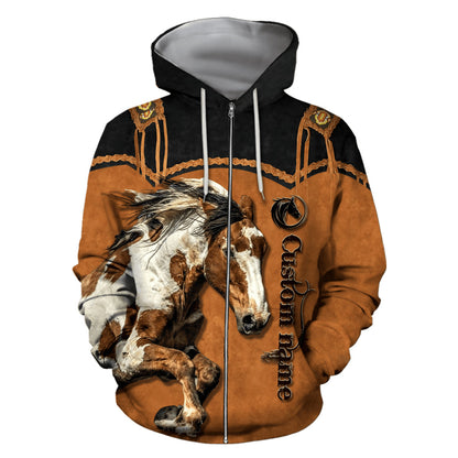 Personalized American Paint Horse Native American Cowboy 3D All Over Printed Unisex Shirts HHT19112004