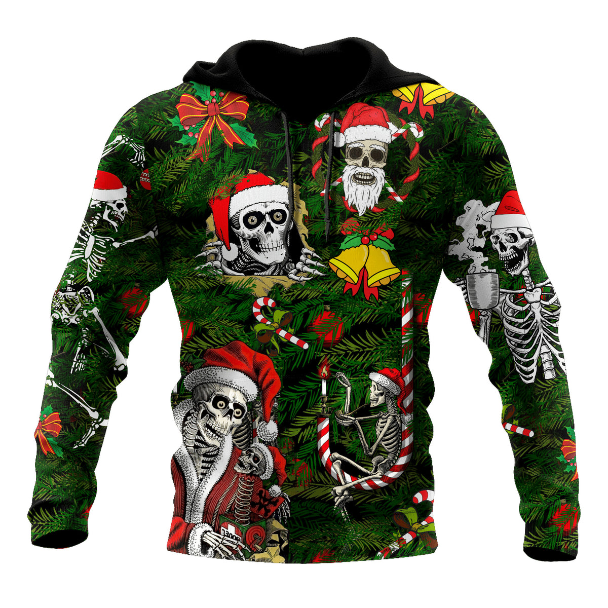 Skulls Merry Christmas 3D All Over Printed For Men And Women Shirts