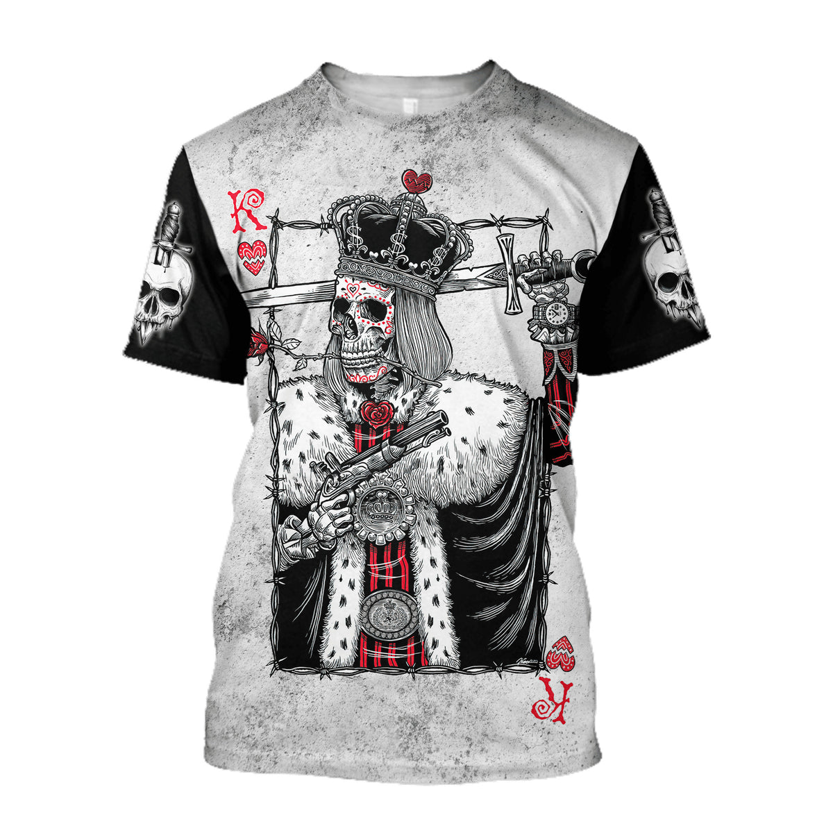Customize Name King Skulls 3D All Over Printed For Men And Women Shirts AM122025