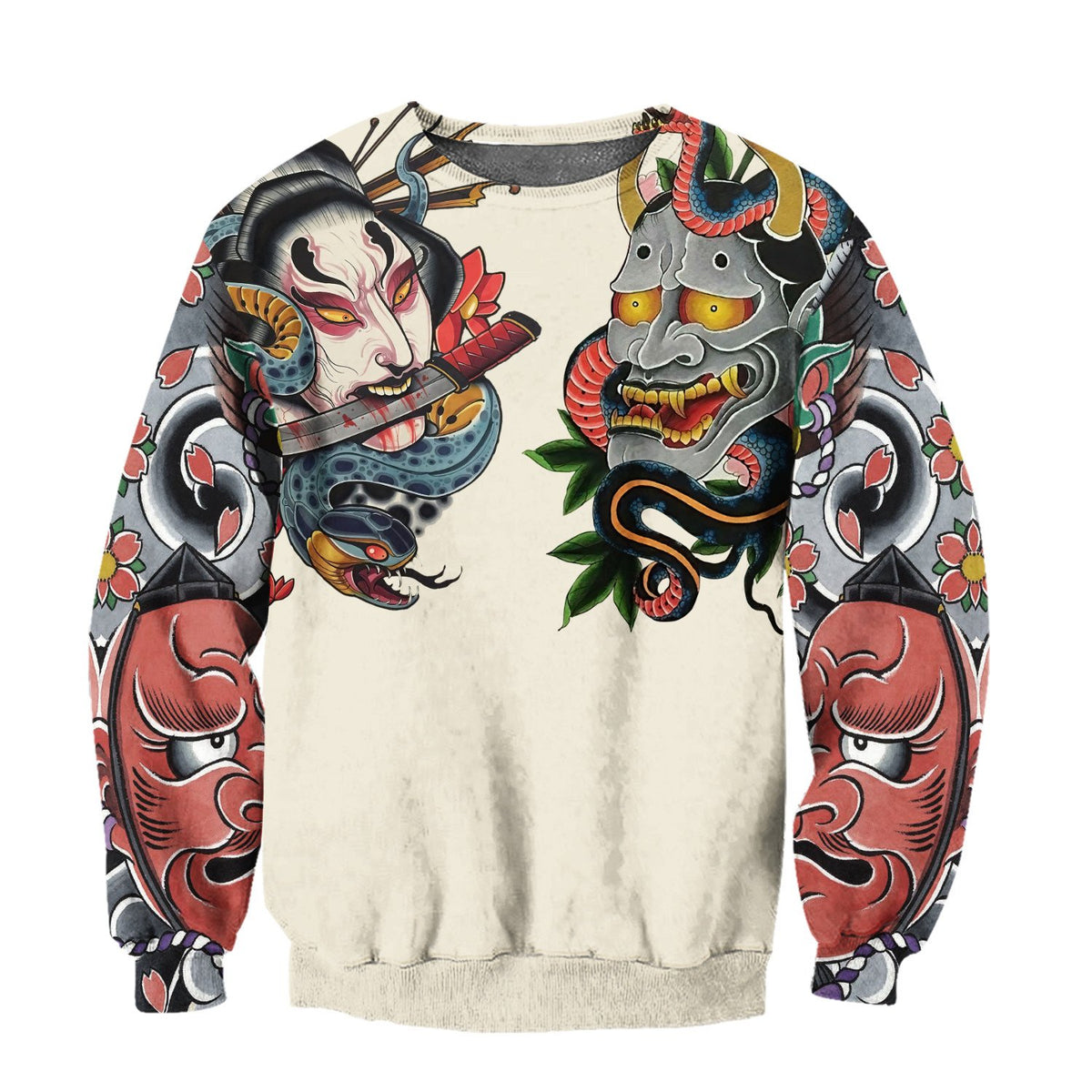 Japan Culture 3D All Over Printed Combo Sweater + Sweatpant