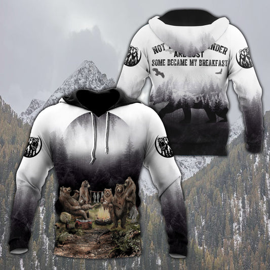 Camping 3D All Over Printed Unisex Shirts Camping Bears