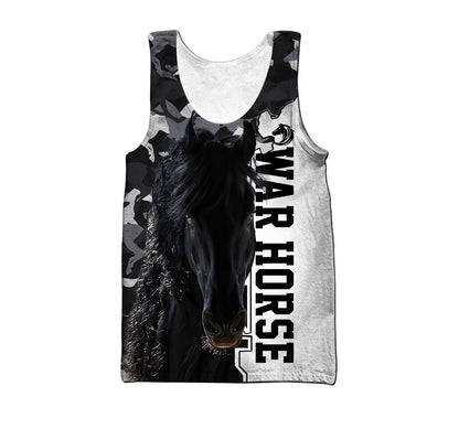 War Horse 3D All Over Printed Shirts For Men and Women