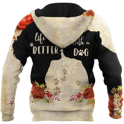 Pitbull Dog 3D All Over Printed Shirts