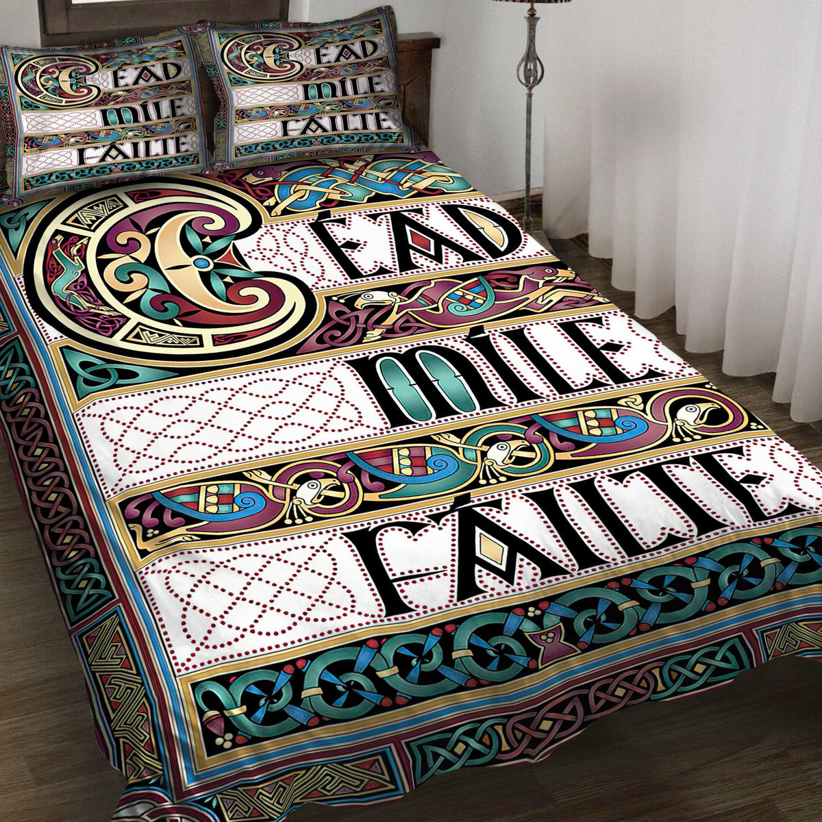 Irish Gaelic: Cead Mile Failte 3D All Over Printed Bedding Set