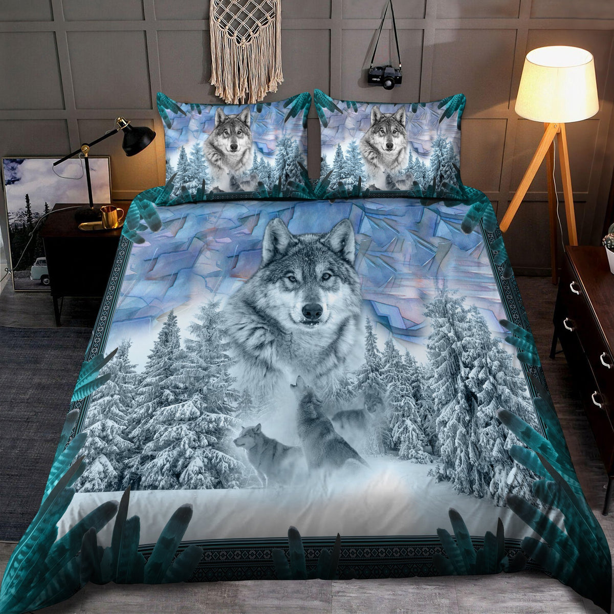Wolf 3D All Over Printed Bedding Set
