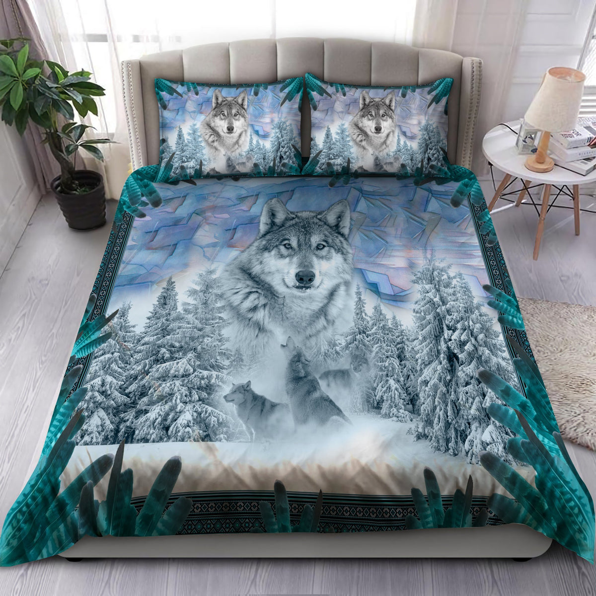 Wolf 3D All Over Printed Bedding Set