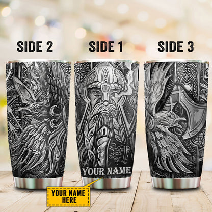 Customized Name Viking Steel Tumbler