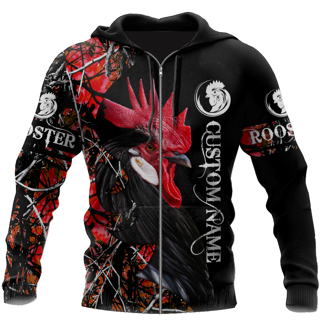 King Rooster Customize 3D All Over Printed Unisex Hoodie ML