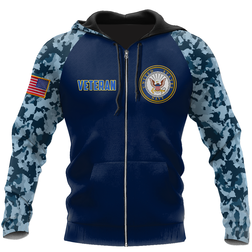 All Over Printed Navy Veteran Hoodie TR2808203-MEI