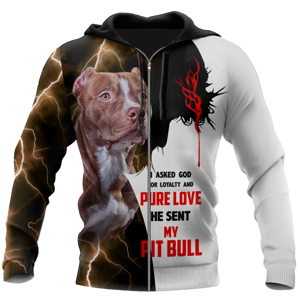 Premium God Sent Me My Pit Bull Unisex Shirts DL1006206